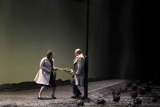 Mima Millo as Donna Anna in Don Giovanni at Theater Bremen. Photo: Joerg Landsberg