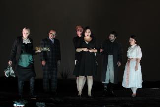 Mima Millo as Donna Anna in Don Giovanni at Theater Bremen. Photo: Joerg Landsberg