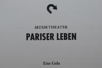 Folder of the production Pariser Leben